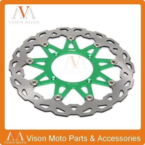 320MM Front Wavy Floating Brake Disc Rotor For KX125 KX250 KX250F KX450F KLX450 KX KXF KLX Supermoto Motard