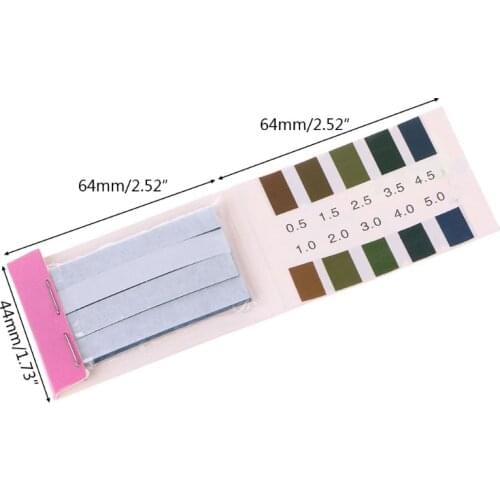 80 Strips pH Alkaline Short-range 0.5-5.0 Indicator Litmus Paper pH Test Strips