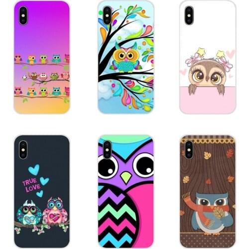 Accessories Phone Cases Covers Cartoon cute animal owl For Samsung A10 A30 A40 A50 A60 A70 M30 Galaxy Note 2 3 4 5 8 9 10 PLUS