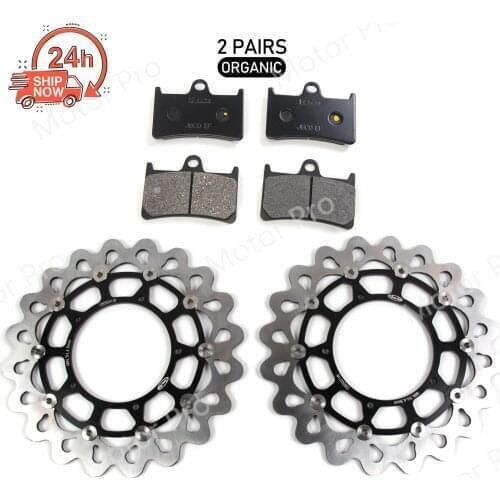 For Yamaha YZF R1 2004 - 2006 Motorcycle Accessories CNC Aluminium Stainless Steel Front Brake Disc Rotor Disk Pads YZF-R1 2005