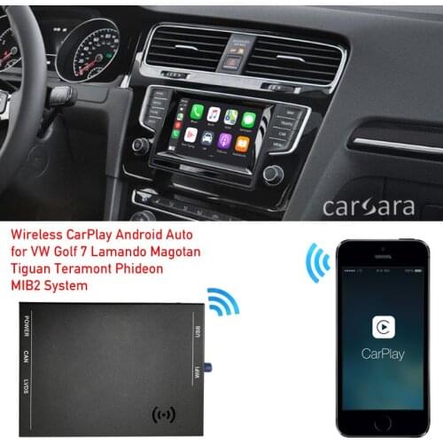 Android Auto Box Decoder VW Golf 7 Lamando Magotan Tiguan Teramont Phideon MIB2 System Wireless CarPlay Device Navigation Map