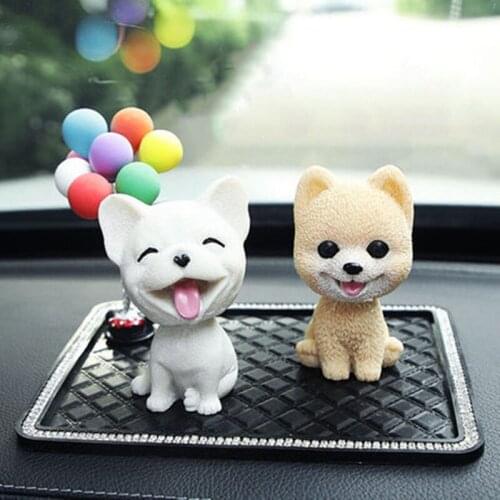 Car Dashboard Toys Gift Nodding Dog Funny Shaking Head Dog Cute Puppy Dolls Swing Car Ornaments Home Auto Interior Decoration