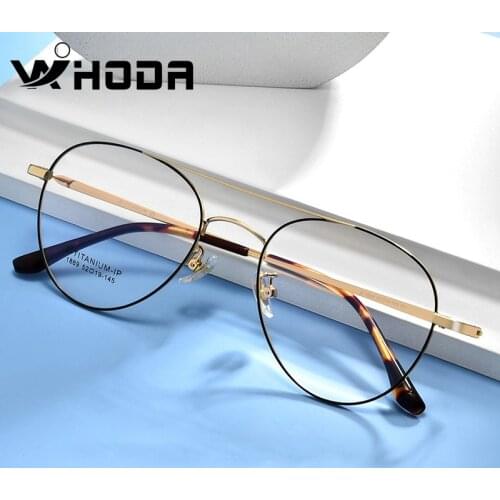 Pure β Titanium Pilot Male Business Optical Frame, Mens & Womens Glasses Frames for Prescription Myopia Sunglasses F1869
