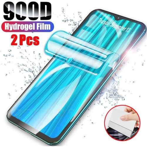 2Pcs Hydrogel Film For Xiaomi Redmi Note 9 8 7 K20 K30 Pro 9S Protective For Xiaomi Mi 11 Mi 10 Mi 9 9T Pro SE Mi 8 A3 Protector