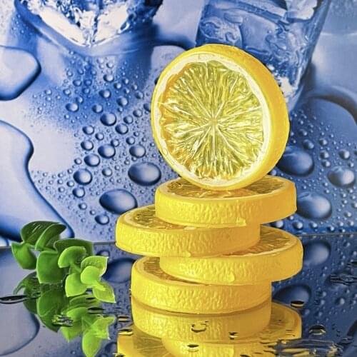 Simulation Lemon Slices Plastic Artificial Fruit Model Photo Prop Christmas Fruit Ornament Kitchen Wedding Fake Lemon Decor