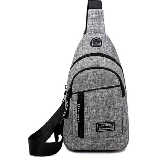 New Arrival Male Shoulder Bags Chest pack USB Charging Crossbody Bag School Short Trip best Messengers Bags free holograms