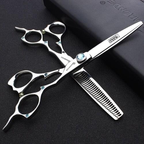 6 inch professional hairdresser scissors hair salon barber scissors special thinning scissors flat tooth scissors combination