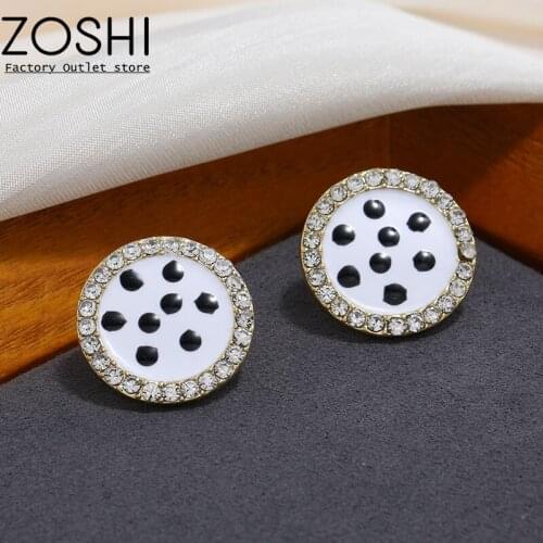 Korea Engagement Enamel Heart Stud Earrings for Women Girls Summer Vintage Jewelry Black Earring Party Wedding Gifts