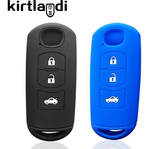 Silicone Key Case Holder Shell for Mazda 6 GJ Cx5 Mx5 CX-3 CX9 for Fiat 124 Auto Accessories Protector Car-styling Remote Fob