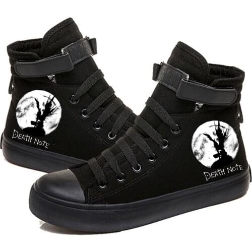 Death Note Printed High Top Canvas Shoes Cozy Sneakers