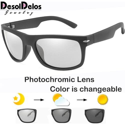 Photochromic Polarized Sunglasses Men Car Driving Goggles Sun Glasses Eyeglasses Lunettes De Soleil Pour Hommes Shades D075