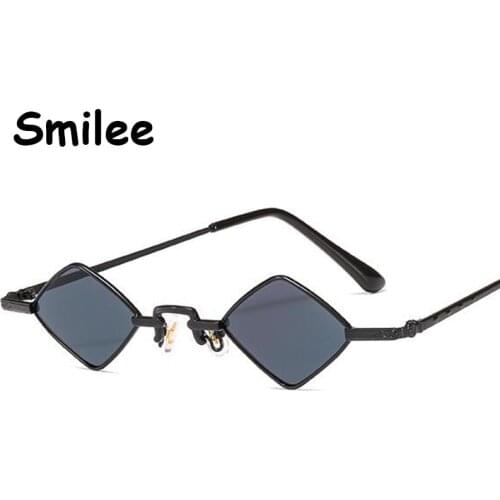 Small Square Sunglasses Women Vintage Brand Designer Tiny Metal Sun Glasses Female UV400 Men Irregular Hip Hop Shades Oculos