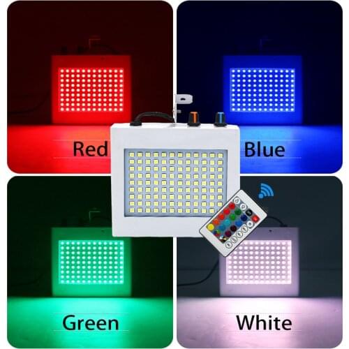 108Pcs Led RGB Flash Strobe Light Remote Control Dj Led Disco LIghting Fog Machine Stage Lighting Wedding Night KTV Club