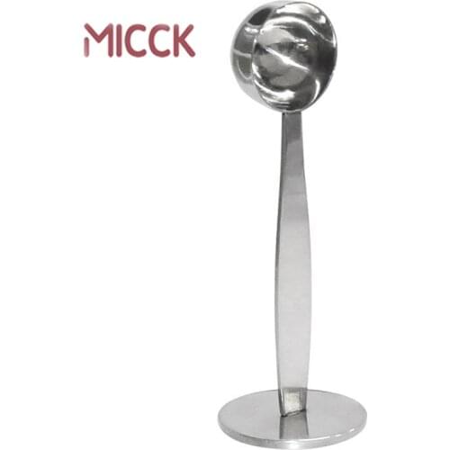 MICCK Stainless Steel 2 In 1 Coffee Measuring Scoop Tamper Barista Tools Teaspoon Tamper For Kitchen Accessories Multifunctional