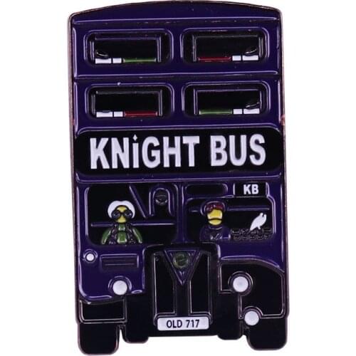Knight Bus Lapel Pin fantasy novels magic Travel Transport Badge