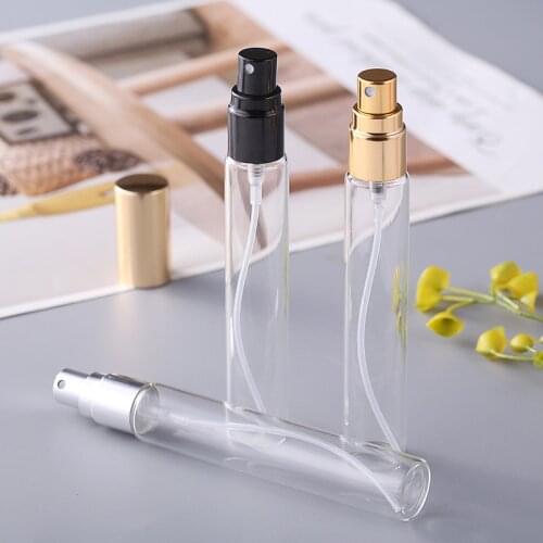 20pcs/lot 5ML 10ML 15ML Transparent Glass Perfume Bottle Thin Glass Spray Bottle Sample Glass Vials Portable Perfume Atomizer