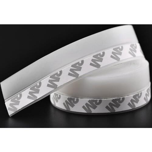 Black 2M/6M Length Window Door Bottom Self Adhesive Silicone Rubber Seal Weathering Strip Door Sealing Bar Window Sealing Tape