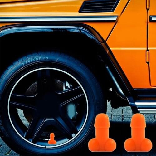 Motorcycle Bike Wheel Prank Fluorescence Gag Valve-Caps Universal Motorcycle Car Tire Valve-Stem Airtight Seal Cover