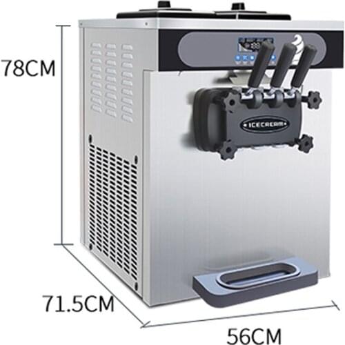 Commercial Ice Cream Machine Three Flavors Stainless Steel Ice Cream Makers Machine 220V 110V