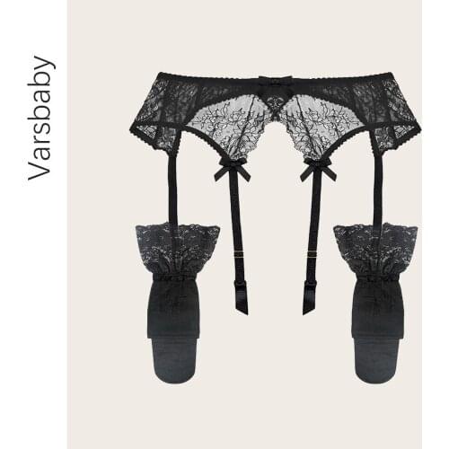 Varsbaby Lace Sexy Garter Stockings One-Piece Ultra-thin High Quality Belt Waist Multi-color High-tube Stockings