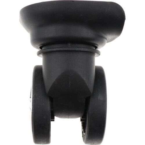 MagiDeal 1 Pair Repalcement Brake Wheels Casters For Luggage Bag Black