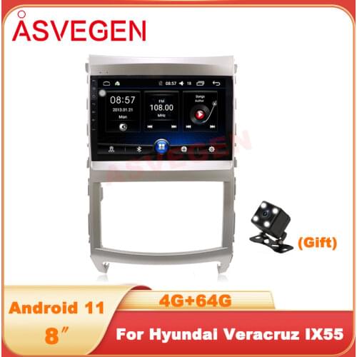 Asvegen Car Radio For Hyundai Veracruz IX55 Multimidia 1 Din Android 10.0 Smart Screen Navigation GPS Audio For Cars