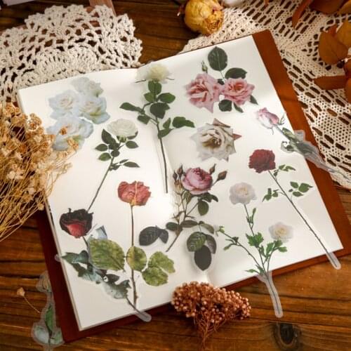 1SET/lot Kawaii Stationery Stickers bottle flowers Diary Planner Decorative Mobile Stickers Scrapbooking DIY Craft Stickers