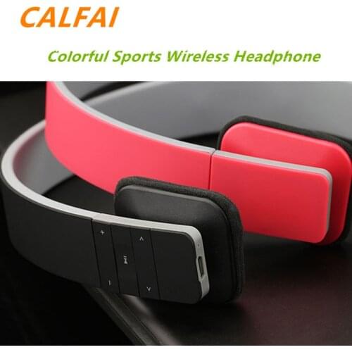 New Colorful Sports Wireless Headphone Bluetooth Headset Stereo Fashion Adjustable Headphones With Mic Handsfree For Smartphone