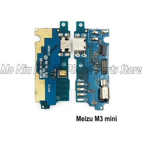 New Microphone Module+USB Charging Port Board Flex Cable Connector Parts For Meizu M3 mini M3mini Replacement