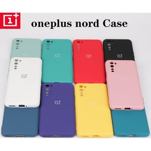 Original Oneplus nord Soft liquid silicone case For One plus 8t slim soft back cover one plus 8 Pro 10 colour