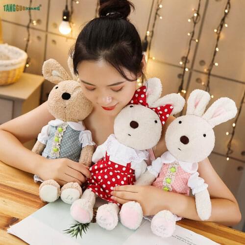 30-60cm Rabbit Plush Toys Soft Stuffed plush Animals Doll Kids toy playmate birthday Christmas Gift