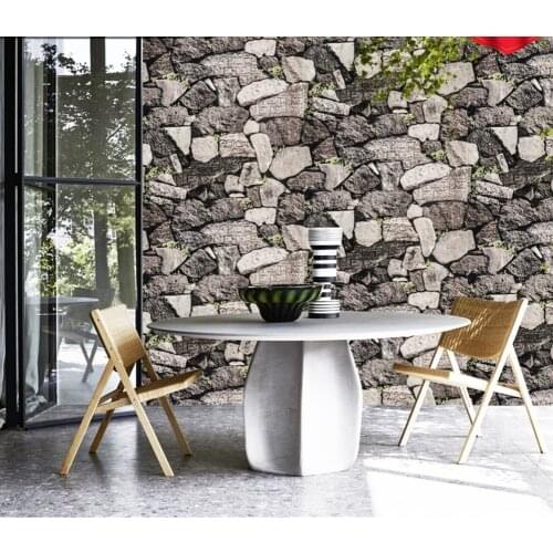 3D retro industrial style imitation brick pattern self-adhesive wallpaper restaurant restaurant bar red brick wall paper