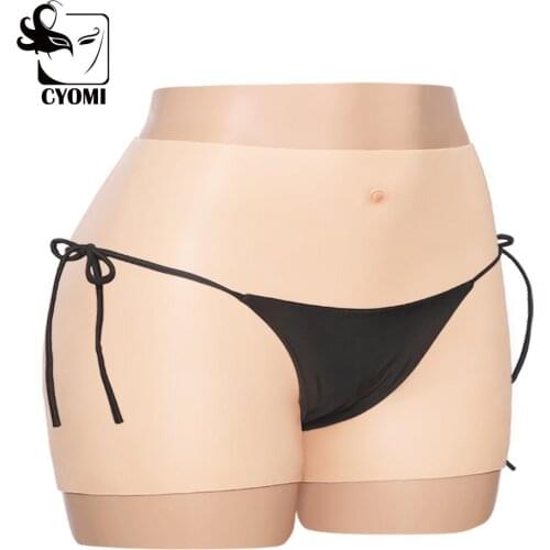 CYOMI Silicone Hand-made buttock boxers fake Vagina Sexy pantys Enhancer Hip for Crossdresser transgender shemale Cosplay