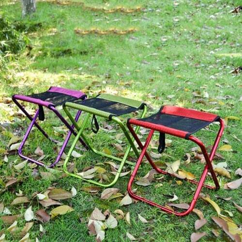 Folding Stool Multi-purpose Easy to Use Flexible Comfortable Portable Thickened Cloth Stool for Camping