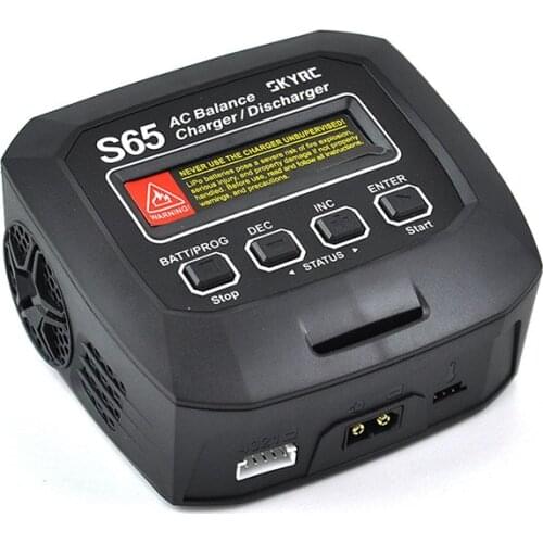 SKYRC S65 XT60 Connector 65W 6A Smart Charger with Tempreture Senor a6 board for LiPo/LiFe/ lilon/NiMH/NiCd/PB/LiHV VS B6 S60