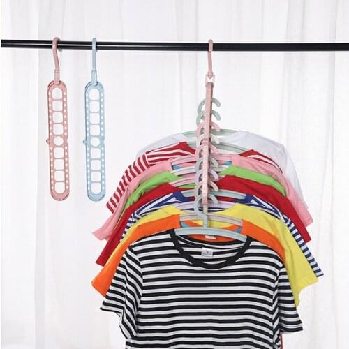 Magic Multi-port Support hangers for Clothes Drying Rack Multifunction Plastic Clothes Rack Drying Hanger Storage Hangers