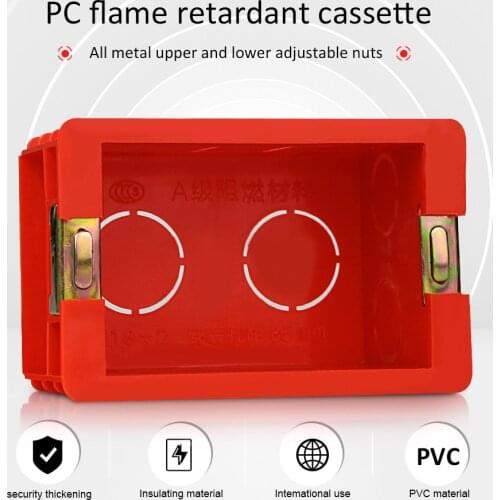 Wiring Back Box US Standard for 118mm*72mm Standard Wall Switch and Socket Switch Dark Box Internal Mounting Box