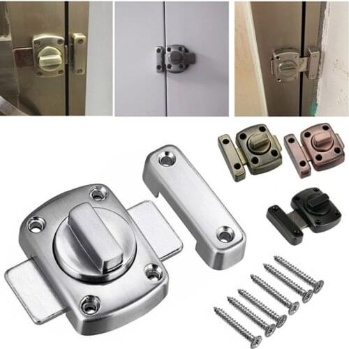 Door Latch Lock Bathroom Door Lock Chrome Toilet Turn Twist Bolt Privacy Catch Latch Tool Any Room Multicoloured