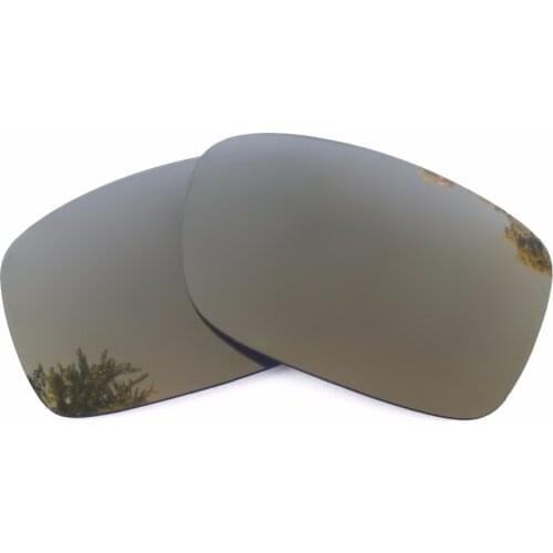 Bronze Gold Mirrored Polarized Replacement Lenses for Crankshaft Sunglasses Frame 100% UVA & UVB