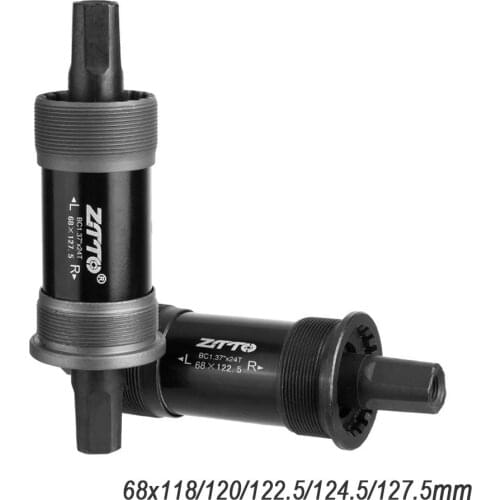 ZTTO Bike ISO Square Taper Bottom Bracket 118/120/122.5/124.5/127.5mm BSA 68 Threaded BB for Square Tapered Spindle Crankset