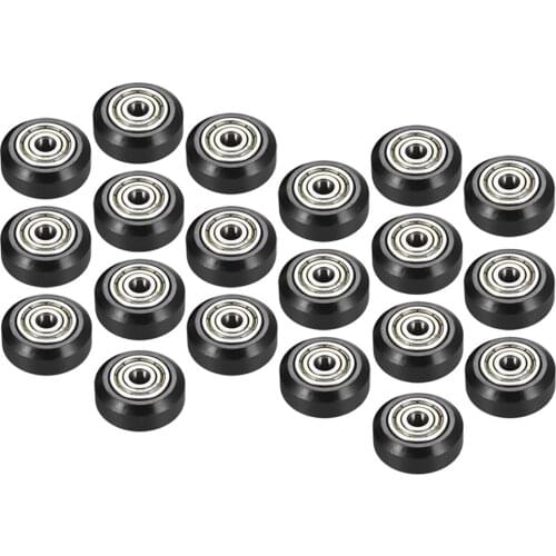 10/20pcs Plastic Large Model Passive Round Wheel Pulley with Bearing Gear Wheel for CNC i3 3D Printer