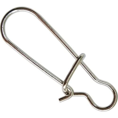 1000pcs Hooked Snap Pin Stainless Steel Fishing Barrel Swivel Safety Snaps Hook Lure Accessories Connector Snap Pesca