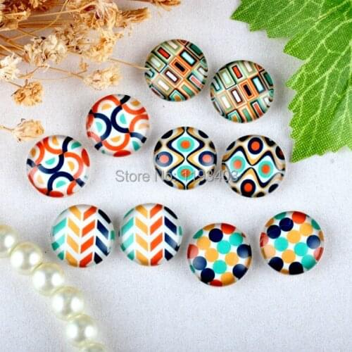 20 pcs MIX 12mm 20mm 25mm 30mm Handmade Round Glass Cabochon beads-Image Glass Cabochon-(HPGC-MIXSS-201-1)