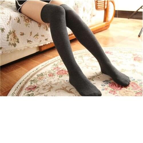 2019 ladies stockings high quality stretch cotton wild comfortable YUIYE brand girl knee socks four-color college wind socks