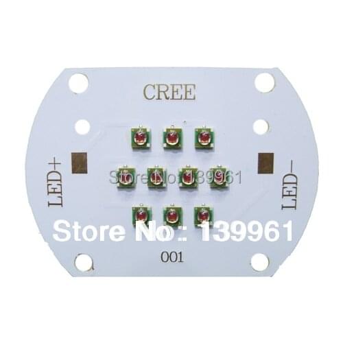 30W Cree XP-E Red LED on Copper PCB