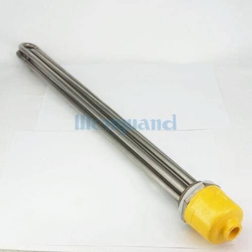 380V 15000W DN40 1-1/2" BSP Male 201 Stainless Steel Head & Tube Electric Water Heater Element For Tank