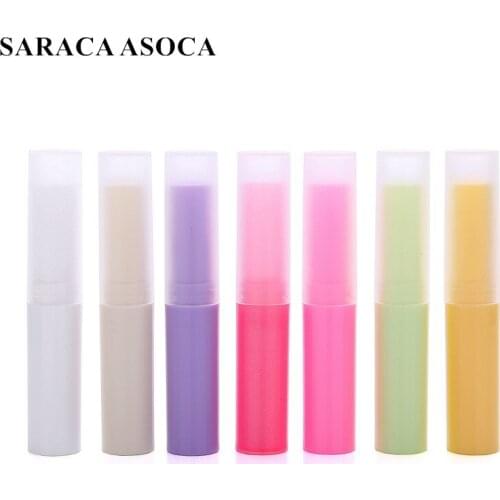 4g PP Plastic Lipstick Tube Mouth Wax Tube DIY Lip Balm Tube Cosmetic Packaging Sub-bottle Tube 50pcs/lot