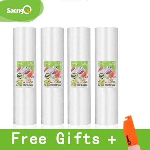 5 Rolls/Lot LIFE Kitchen Food Vacuum Bag Storage Bags For Vacuum Sealer Food Fresh Long Keeping 12+15+20+25+30cm*500cm