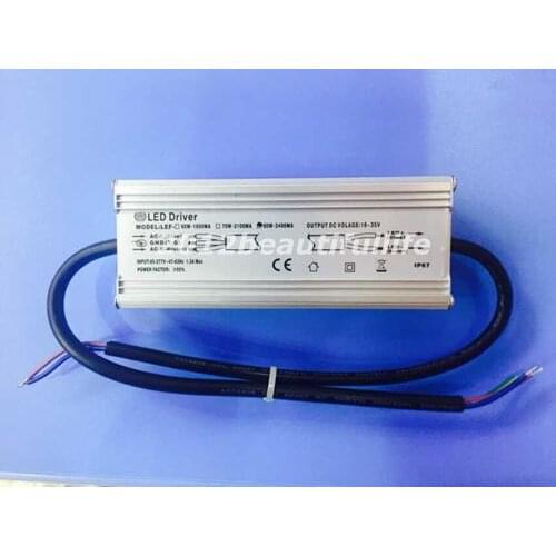 60W Constant Current High Power Led Driver AC85-277v DC18-35v 1800mA
