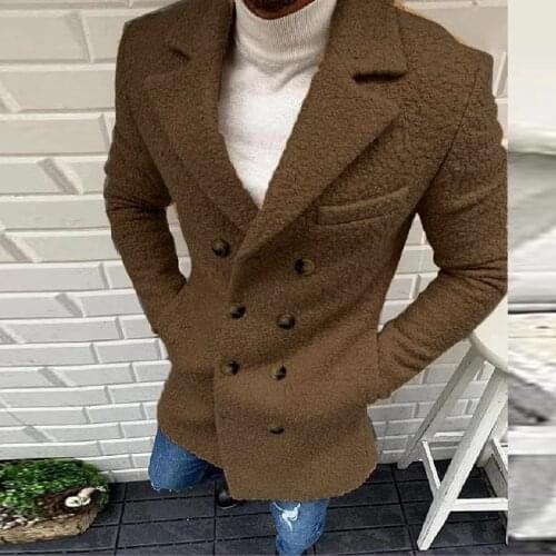 AUSO Men's Double Breasted Coats